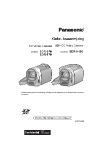 Handleiding Panasonic SDR-H100EG Camcorder