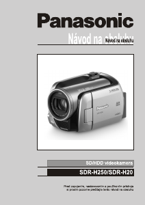 Návod Panasonic SDR-H20EP Videokamera