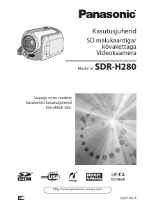 Kasutusjuhend Panasonic SDR-H280 Videokaamera