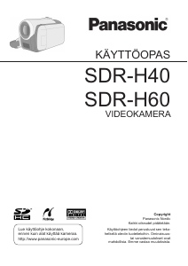 Käyttöohje Panasonic SDR-H60 Kameranauhuri