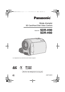 Mode d’emploi Panasonic SDR-H90 Caméscope