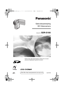 Handleiding Panasonic SDR-S100EG Camcorder