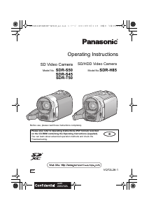 Handleiding Panasonic SDR-S45 Camcorder