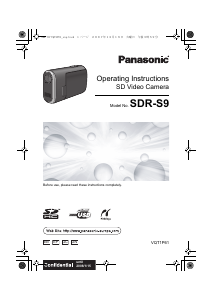 Manual Panasonic SDR-S9 Camcorder