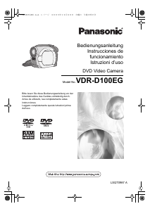 Bedienungsanleitung Panasonic VDR-D100EG Camcorder