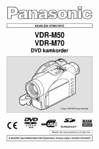 Használati útmutató Panasonic VDR-M50EG Videokamera