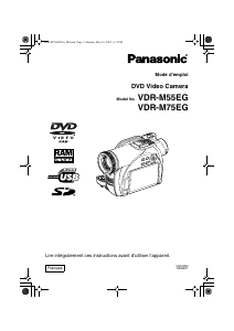 Mode d’emploi Panasonic VDR-M75 Caméscope