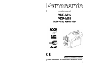 Használati útmutató Panasonic VDR-M75EG Videokamera