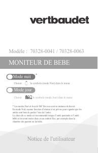 Manuale Vertbaudet 70328-0041 Baby monitor