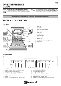 Manual Bauknecht BUO 3C33 C X Dishwasher