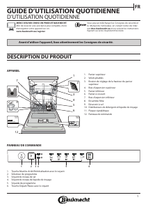 Mode d’emploi Bauknecht BIE 2B19 Lave-vaisselle