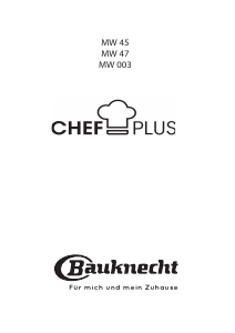 Bedienungsanleitung Bauknecht MW 003 SL Mikrowelle