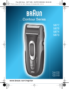 Kullanım kılavuzu Braun 5873 Contour Tıraş makinesi