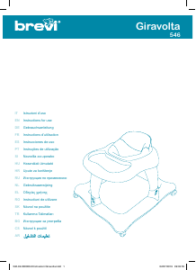 Manual de uso Brevi Giravolta Andador para bébé