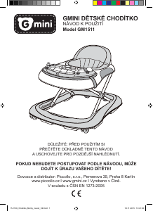 Manuál G Mini GM1511 Dětské chodítko