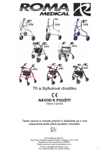 Manuál Roma Medical 2370 Chodítko s kolečky