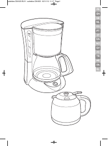 Kullanım kılavuzu Tefal CM210510 Kahve makinesi