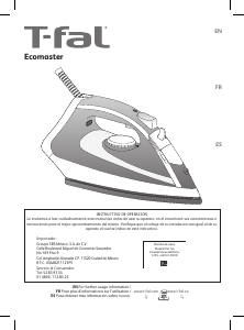 Mode d’emploi Tefal FV1738X0 Ecomaster Fer à repasser