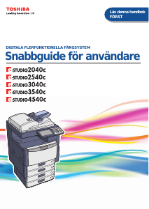 Bruksanvisning Toshiba e-Studio 3540c Multifunktionsskrivare