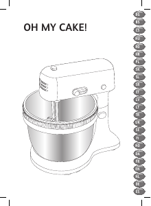 Rokasgrāmata Tefal QB110838 Oh my cake! Stacionārs mikseris