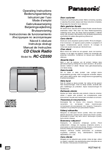 Manual Panasonic RC-CD350 Leitor de CD