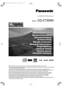 Használati útmutató Panasonic CQ-C7305N Autórádió