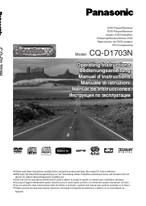 Manuale Panasonic CQ-D1703N Autoradio