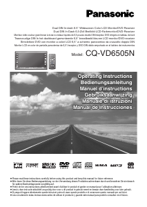 Bedienungsanleitung Panasonic CQ-VD6505N Autoradio