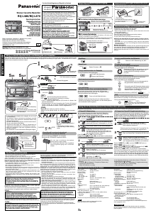 Manual Panasonic RQ-L480 Gravador de cassetes