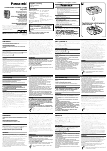 Manual Panasonic RQ-V77E Gravador de cassetes