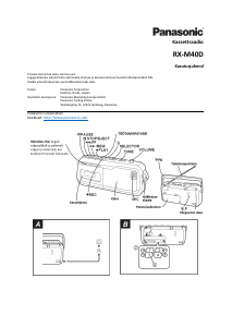 Kasutusjuhend Panasonic RX-M40 Kassetisalvesti