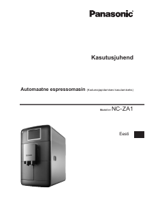 Kasutusjuhend Panasonic NC-ZA1 Kohvimasin