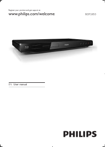 Manual Philips BDP2850 Blu-ray Player