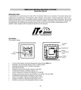 Manual Technoline WS 9257 IT Weather Station