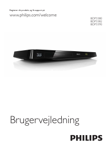 Brugsanvisning Philips BDP3390 Blu-ray afspiller