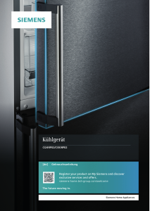 Bedienungsanleitung Siemens CI24RP02 Kühlschrank