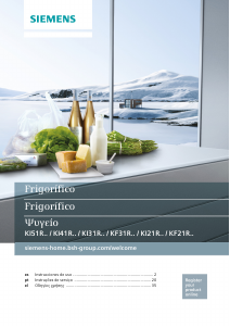 Manual de uso Siemens KI21RAF30 Refrigerador