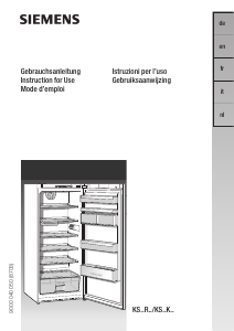 Bedienungsanleitung Siemens KS38RA00IE Kühlschrank