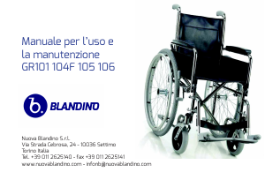 Handleiding Blandino GR106 Rolstoel