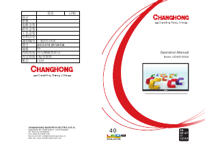 Handleiding Changhong LED40D1000IS LED televisie