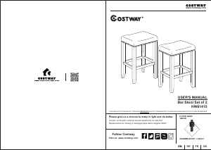 Handleiding Costway HW61415 Barkruk