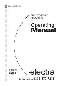 Handleiding Electra SE50B Fornuis