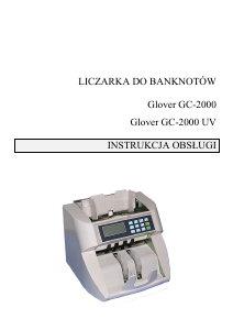 Instrukcja Glover GC-2000 UV Licznik banknotów