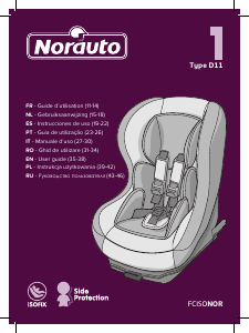 Instrukcja Norauto D11 Fotelik samochodowy