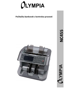 Manuál Olympia NC 455 Počítačka bankovek
