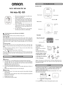 Hướng dẫn sử dụng Omron HJ-325 Máy đếm bước chân