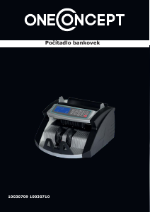Manuál OneConcept 10030709 Počítačka bankovek