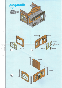 Mode d’emploi Playmobil set 3787 Western Saloon del oeste