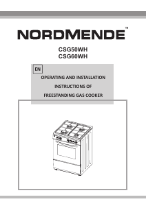 Handleiding Nordmende CSG60WH Fornuis