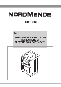 Manual Nordmende CTEC50BK Range